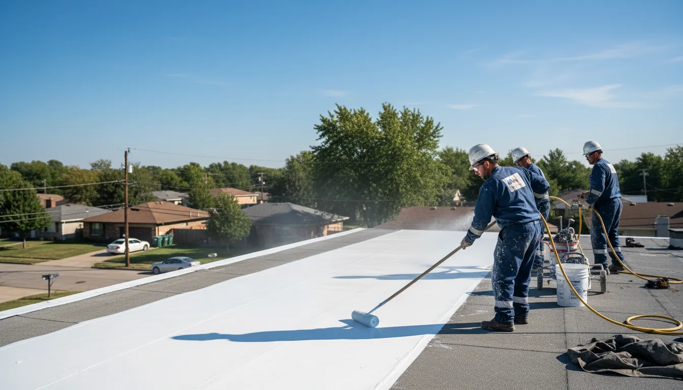Commercial roof coating in Toomsuba, MS near me